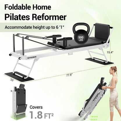 Foldable Pilates Equipment for Home Workouts. 