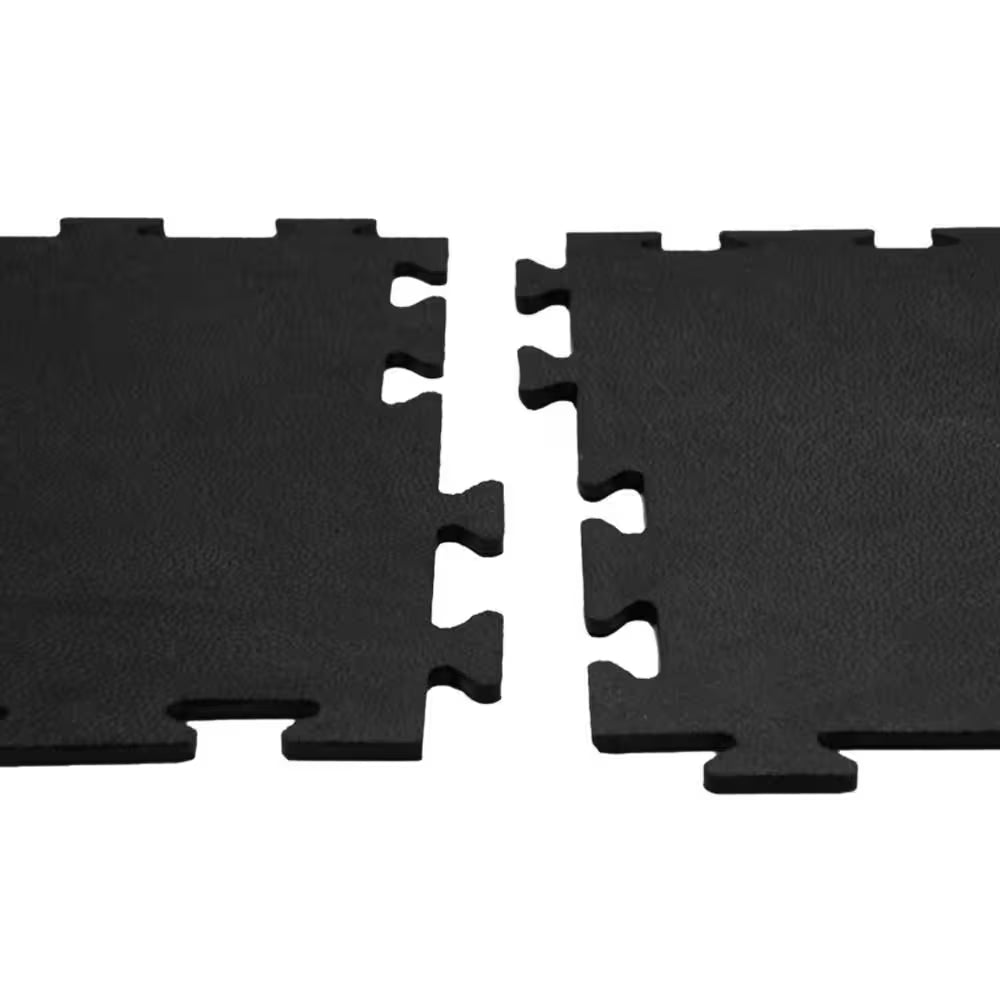 Premium Armor-Lock Interlocking Rubber Gym Tiles - 3/8" Thick, 20" x 20" - 16-Pack for Superior Floor Protection and Comfort