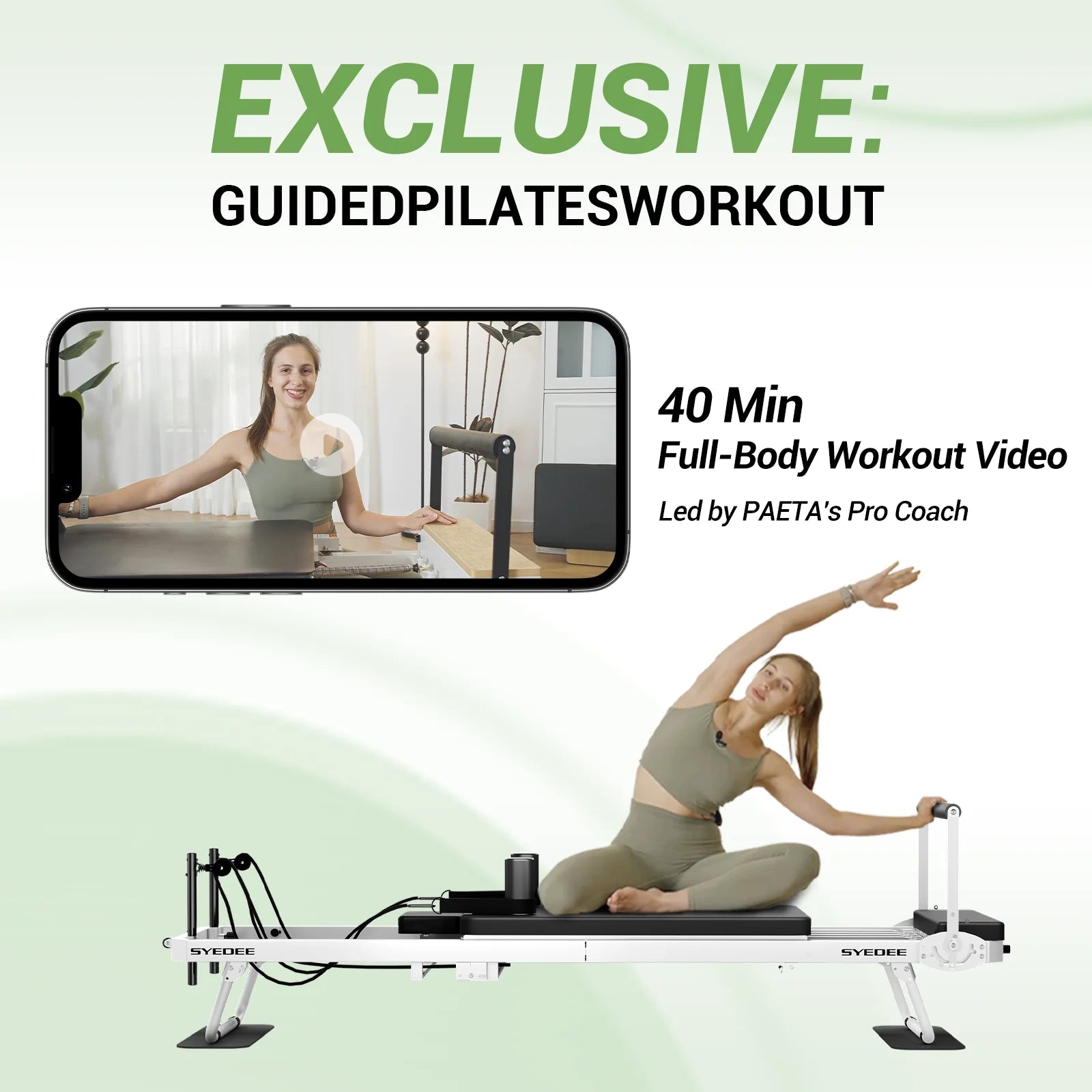 Foldable Pilates Equipment for Home Workouts. 