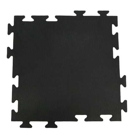 Premium Armor-Lock Interlocking Rubber Gym Tiles - 3/8" Thick, 20" x 20" - 16-Pack for Superior Floor Protection and Comfort