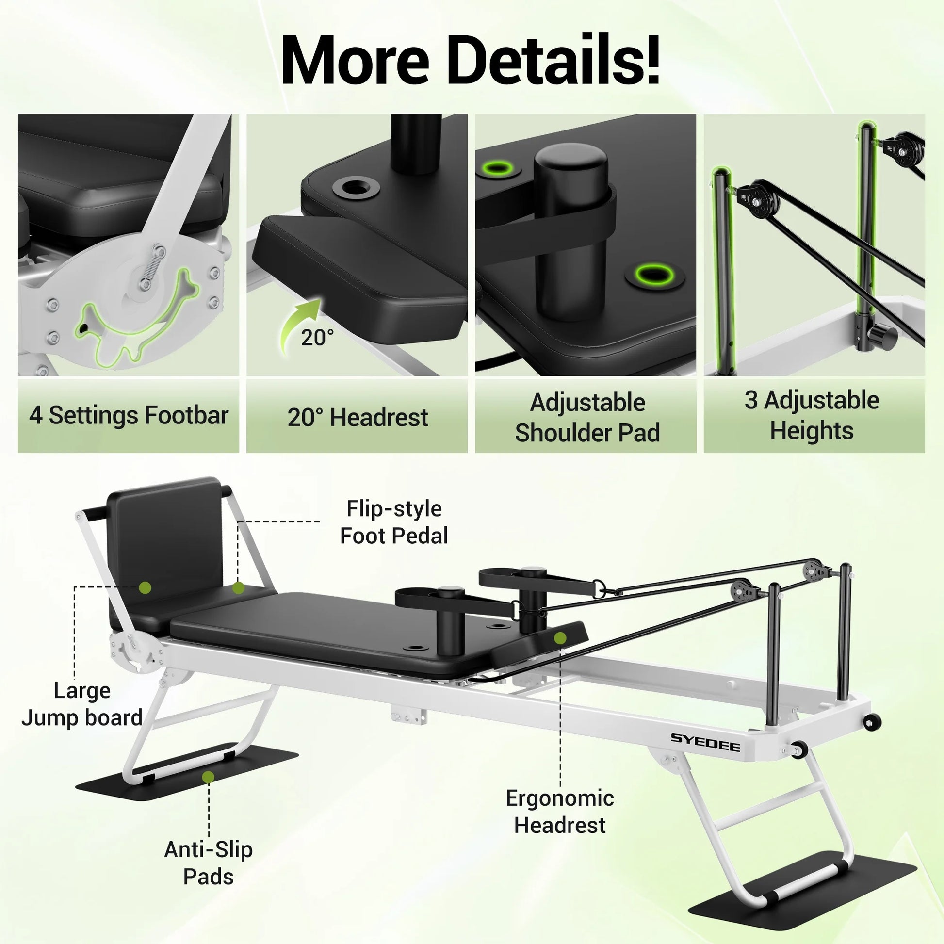 Foldable Pilates Equipment for Home Workouts. 