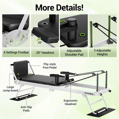 Foldable Pilates Equipment for Home Workouts. 