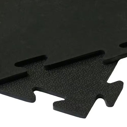 Premium Armor-Lock Interlocking Rubber Gym Tiles - 3/8" Thick, 20" x 20" - 16-Pack for Superior Floor Protection and Comfort