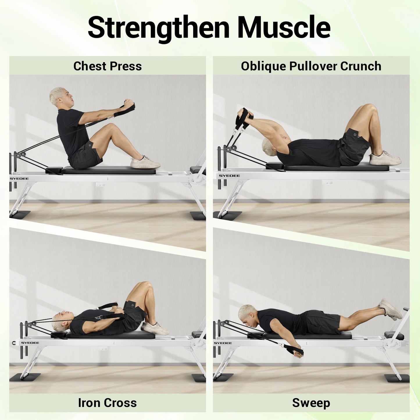 Foldable Pilates Equipment for Home Workouts. 