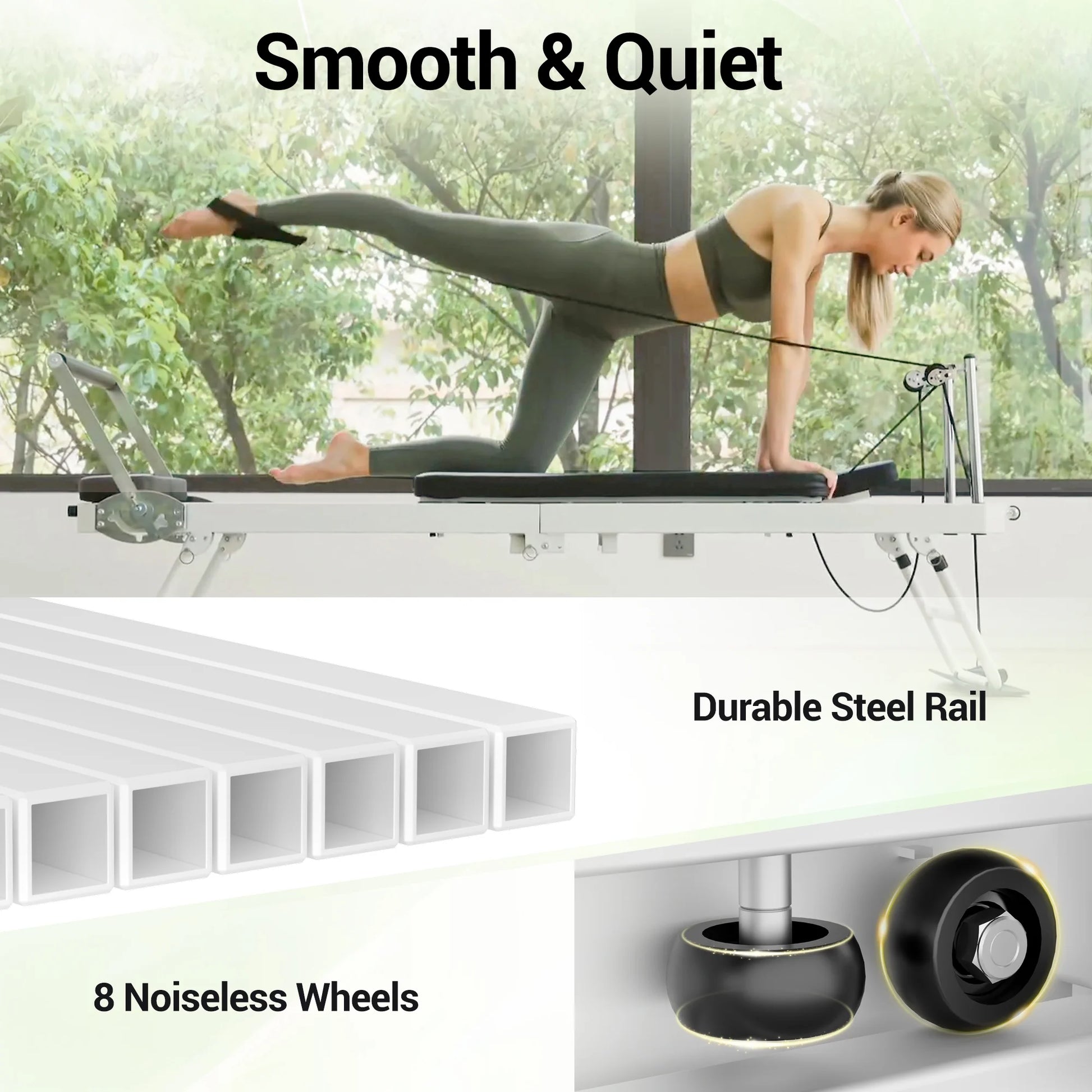 Foldable Pilates Equipment for Home Workouts. 